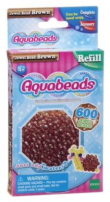 Produktbild von Aquabeads 32738 Glitzerperlen braun - Nachfüllpack