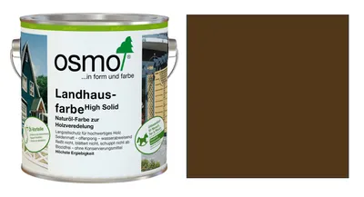Produktbild von Osmo Landhausfarbe Mittelbraun 2,50 l - 11400012