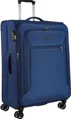 Produktbild von Großer Leichter Trolley Stoffkoffer Reisegepäck Blau 78 cm 3,5 kg Bowatex