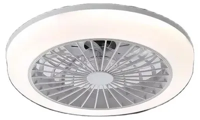 Immagine prodotto di Ventilatore da soffitto, telecomando, luci LED dimmerabili, bianco, 30 W, 220 V