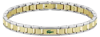 Produktbild von Lacoste Gliederarmband für Herren Kollektion METROPOLE EDGE aus Edelstahl und Ge