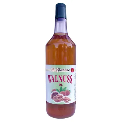 Produktbild von La Comtesse Walnussöl zum Backen, Braten und für Salat (1 Liter Flasche)