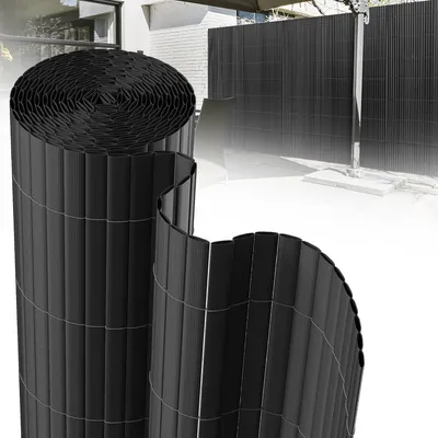 Produktbild von SWANEW Sichtschutzmatte PVC Sichtschutz Garten Sichtschutzzaun Balkon Zaun Windschutz Balkonverkleidung Anthrazit 90x400cm