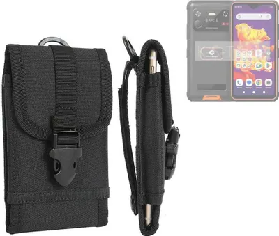 Produktbild von K-S-Trade Holster Handy Hülle kompatibel mit Phonemax R4GT Holster Handytasche Gürtel Tasche Schutz Hülle Robust Outdoor schwarz
