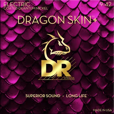 Produktbild von DR Strings Dragon Skin+ Coated Light 9-42 Saiten für E-Gitarre