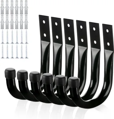 Produktbild von Garagen-Wandhaken šC 9er-Pack robuste J-Haken fš¹r hohe Beanspruchung (12 Stš¹ck)