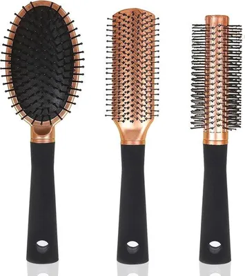 Produktbild von Antistatische Haarborstel Set für alle Haartypen - Entwirren, Massage und Stylen