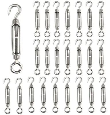 Produktbild von 24 M4-Spannschlösser, Haken- und Ösenbolzen aus Edelstahl 304