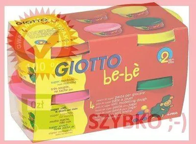 Image de Ciastolina 4x100gr set de 3 Bebe GIOTTO