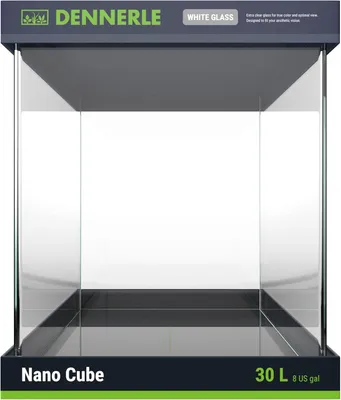 Image de Dennerle 3928 Nano Cube bac en verre blanc 30 L