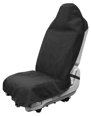 Productafbeelding van Stoelhoes Waterdicht - Autostoelhoes Universeel - Antislip - Handdoekstof - Zwart - Afmetingen 140 x 75 cm