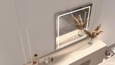 Obrázek produktu pro Elegantní konzolový stolek se zrcadlem a vestavěným osvětlením