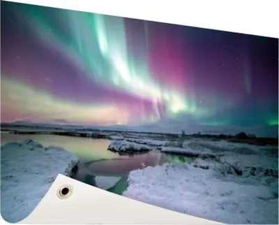 Produktbild von Gartenposter - 60x40 cm - Verschiedene Farben Nordlicht  - Modernes Wandbilder - Natur