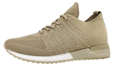 Image de Chaussures à lacets sportives La Strada, couleur beige, taille 40