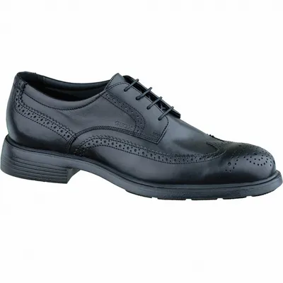 Produktbild von Geox U Dublin Herren Leder Halbschuhe black, belüftetes Leder Fußbett, Antishokk, 2136239/47