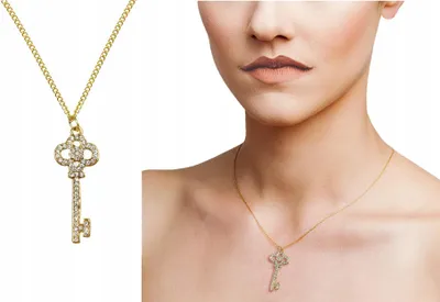 Produktbild von Anhänger Gold Halskette Anhänger Kette 50 Cm