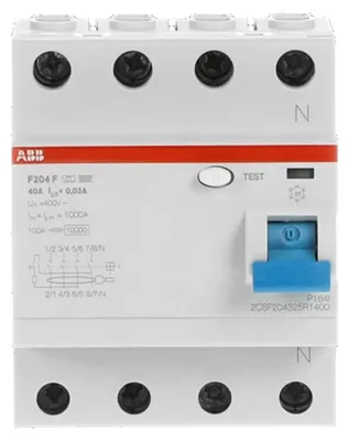 Produktbild von Stotz S&J FI-Schutzschalter 4p, Type F, 40A, 30mA F204F-40/0, 03
