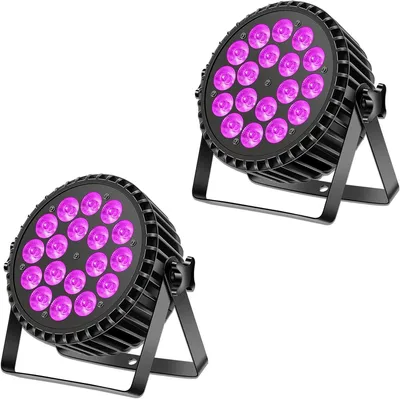 Zdjęcie produktu dla Reflektory LED typu "par" - Lampy podium LED - Oświetlenie DJ-skie - Oświetlenie imprezowe - Reflektory dyskotekowe - RGB, UV, światło czarne