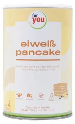Produktbild von For You eiweiß pancakes Vanille Pulver 600 g