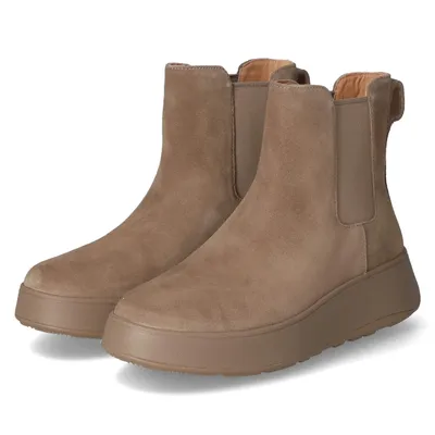 Produktbild von Fitflop Damen Chelsea Boots/ Stiefeletten F-MODE Grau Rauleder Größe: 40
