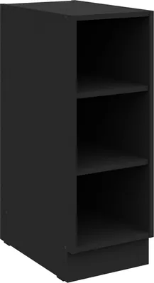Produktbild von Küchen Unterschrank Regal 30 cm Schwarz Küchenzeile Küche SIENA / MONZA / ARONA