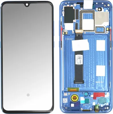 Produktbild von OEM - LCD Display Touchscreen Bildschirm Rahmen Blau für Xiaomi Mi 9