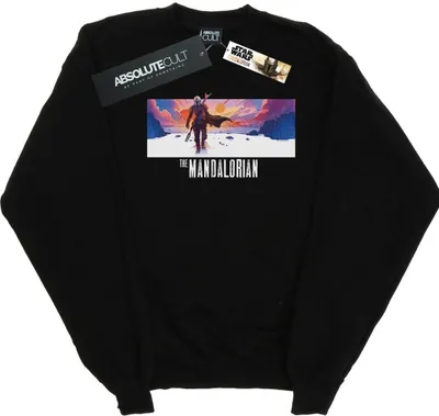 Produktbild von Star Wars - "The Mandalorian" Sweatshirt für Damen BI38753 (XXL) (Schwarz)