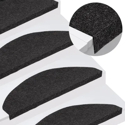 Produktbild von vidaXL Samolepiace podložky na kroky 15 ks 65x22,5x3,5 cm čierna