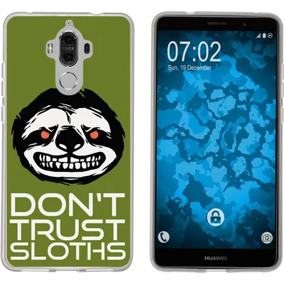 Produktbild von PhoneNatic Case kompatibel mit Huawei Mate 9 Silikon-Hülle Crazy Animals Faultier M3