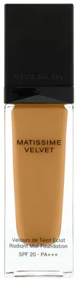 Immagine prodotto di Givenchy Matissime Velvet, fondotinta liquido opacizzante, tonalità 09 Matt Cinnammon, SPF 20, 10 ml. *Prodotto tester