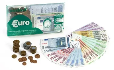 Obrázok produktu pre Euro mince a bankovky sada aktivít 108 kusov miniland
