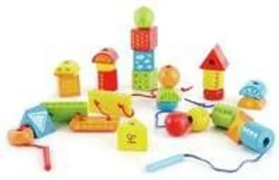 Produktbild von Hape Early Explorer Fädelklötze, E1019