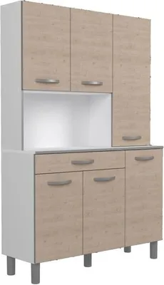 Image de Buffet OSLO 120 cm, 1 Tiroir, 6 Portes, Chêne