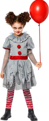 Produktbild von Horror  Clown Girl Mädchenkostüm