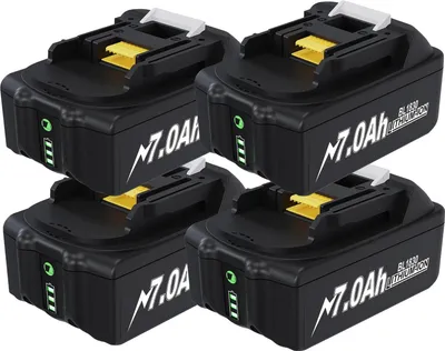 Immagine prodotto di Batteria di ricambio BL1830 per Makita 18V LXT, Li-Ion 18650 7000 mAh, compatibile con BL1860/LXT400, blu cielo