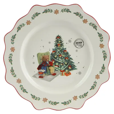 Obrázok produktu pre Snídaňový talíř CHRISTMAS BEAR, 20cm, kamenina, KSD
