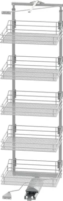 Produktbild von Vauth Sagel Schrankauszug TAL Gate | Apothekerschrank KB 600 | Höhe 1700-1950 mm, silber