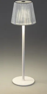 Produktbild von LED Tischlampe Fäden rund H. 40cm mit Touchsensor weiß aus Metall Formano WA
