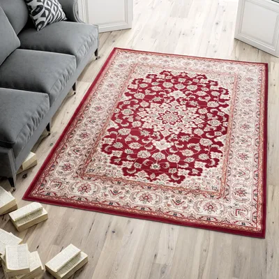 Produktbild von Teppich Orientteppich Klassik Orientalisch Muster - Wohnzimmer -k466a red - Farbe: Rot, Grösse: 300 x 400 cm