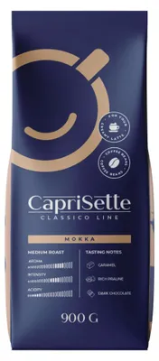 Produktbild von Kaffeebohnen Caprisette Classico Mokka, 900 g