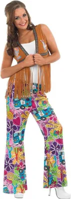 Immagine prodotto di Costume hippie anni '70 da donna, taglia L