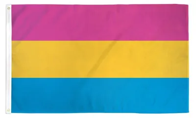 Pansexualität Flagge 90x60 cm Polyester 100D