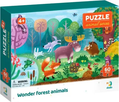 Image de DODO Puzzle Animaux : animaux étranges de la forêt 60 pièces