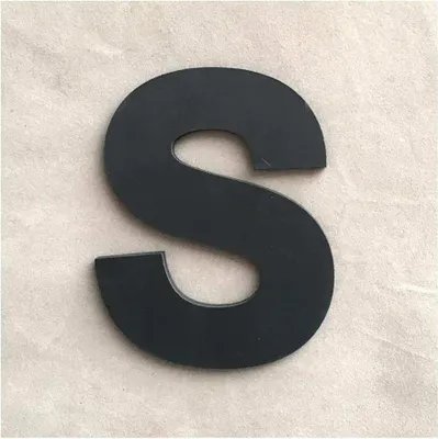 Produktbild von Wandaufkleber Buchstabe schwarz 9 x 7,4 cm, Buchstabe S