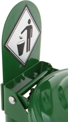 Produktbild von Signalplatte aus Stahl - Grün