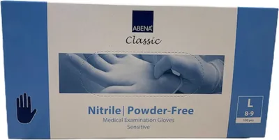 Produktbild von Abena Abena Nitril-Handschuhe pulverfrei Größe L 100 Stk. blau 100st