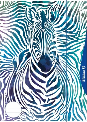 Obrázok produktu pre Pelikan 240406, Zložka na výkresy, A4, Modrá, Biela, Elastická gumička