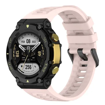 Produktbild von Strap-it Amazfit T-Rex 2 Silikonarmband (Rosa)