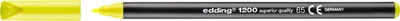 Produktbild von edding 1200 Fasermaler fein - neon-gelb - 1 Stift - Rundspitze 1 mm - Filzstift zum Zeichnen und Schreiben - für Schule, Mandala
