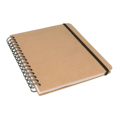 Produktbild von Bullet Journal 22,6 x 17,7 cm Kraftkarton, 160 Seiten kariert, Notizbuch, mit Gummiband